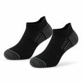 Chaussettes de sport 43-46 en textile extensible noir et gris à tige basse respirante
