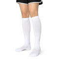 Chaussettes hautes 39-42 blanches en maille respirante pour sport