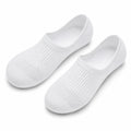 Chaussettes ballerines 35-38 en maille blanche respirante - coupe basse