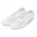 Chaussettes invisibles 39-42 en maille textile blanche respirante