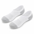Chaussettes invisibles 43-46 en maille textile blanc/gris pour sport respirantes