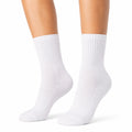 Chaussettes de sport 43-46 blanches en fibres textiles côtelées respirantes